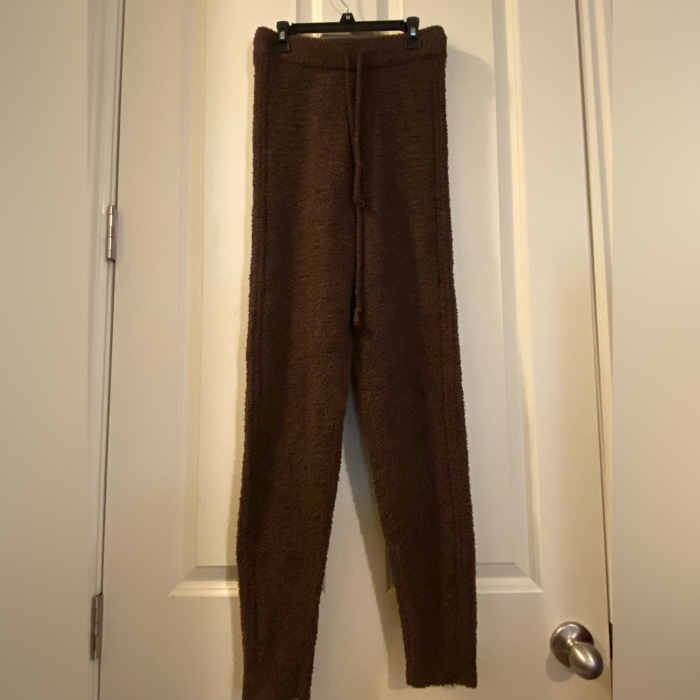 Women’s Nia fuzzy and cozy brown pants size XS